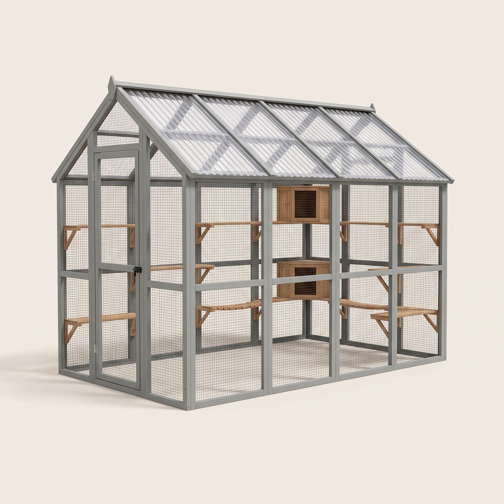Grove XL Walk-In Catio for Multiple Cats, 96" Run with 7 Platforms — view 2