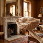 Hamper Modern Cat Tree with Wicker Basket Beds, Sisal Posts and Wood Frame — view 3
