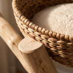 Hamper Modern Cat Tree with Wicker Basket Beds, Sisal Posts and Wood Frame — view 4