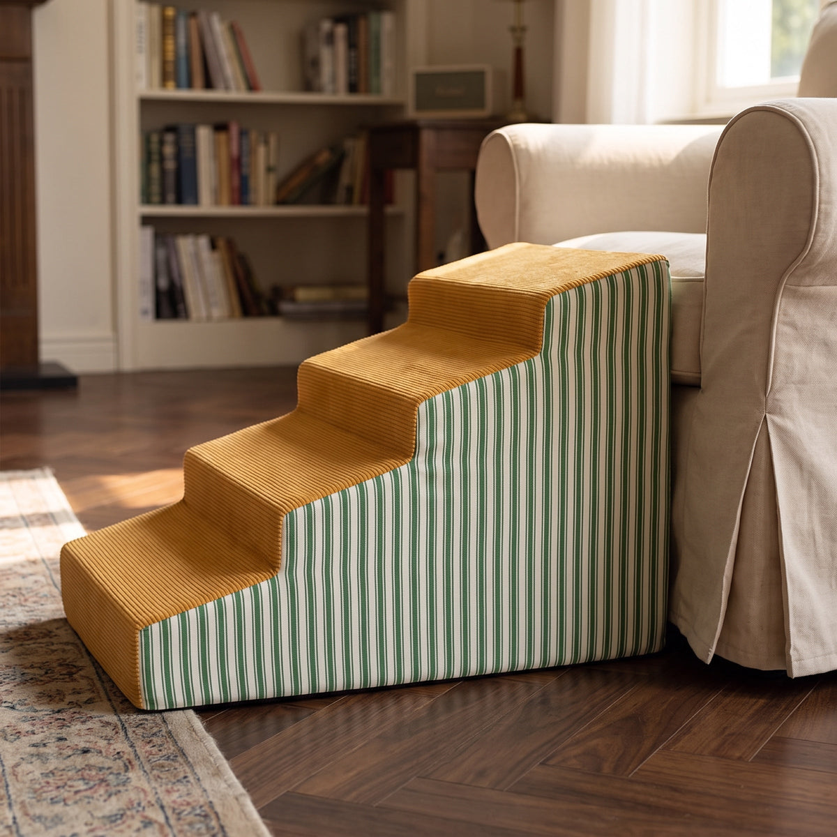 Heather Foam Dog Stairs with Washable Cover, 2.6" Rise, up to 60 lb — view 2