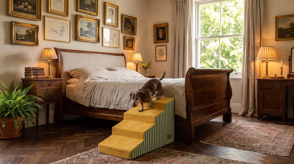 Heather Foam Dog Stairs with Washable Cover, 2.6" Rise, up to 60 lb — view 6