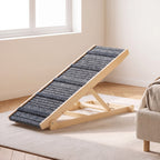 Hornbeam Adjustable Wooden Dog Ramp for Beds, 7 Heights up to 26.8 Inches — view 2