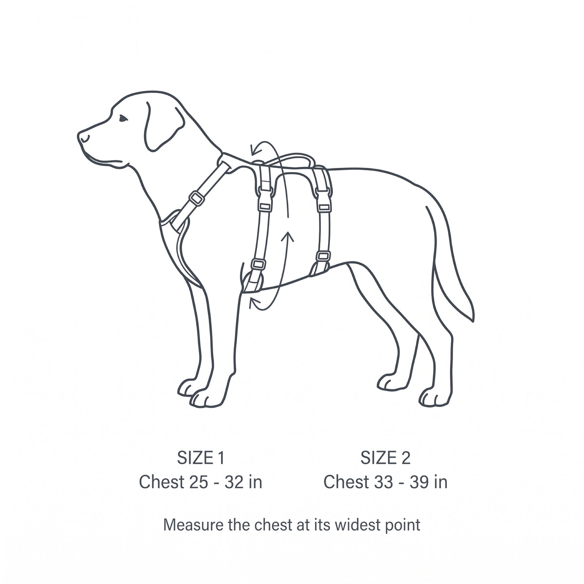 Osprey Full-Body Dog Lift Harness, Padded Handle, Chest 25–39" — view 5