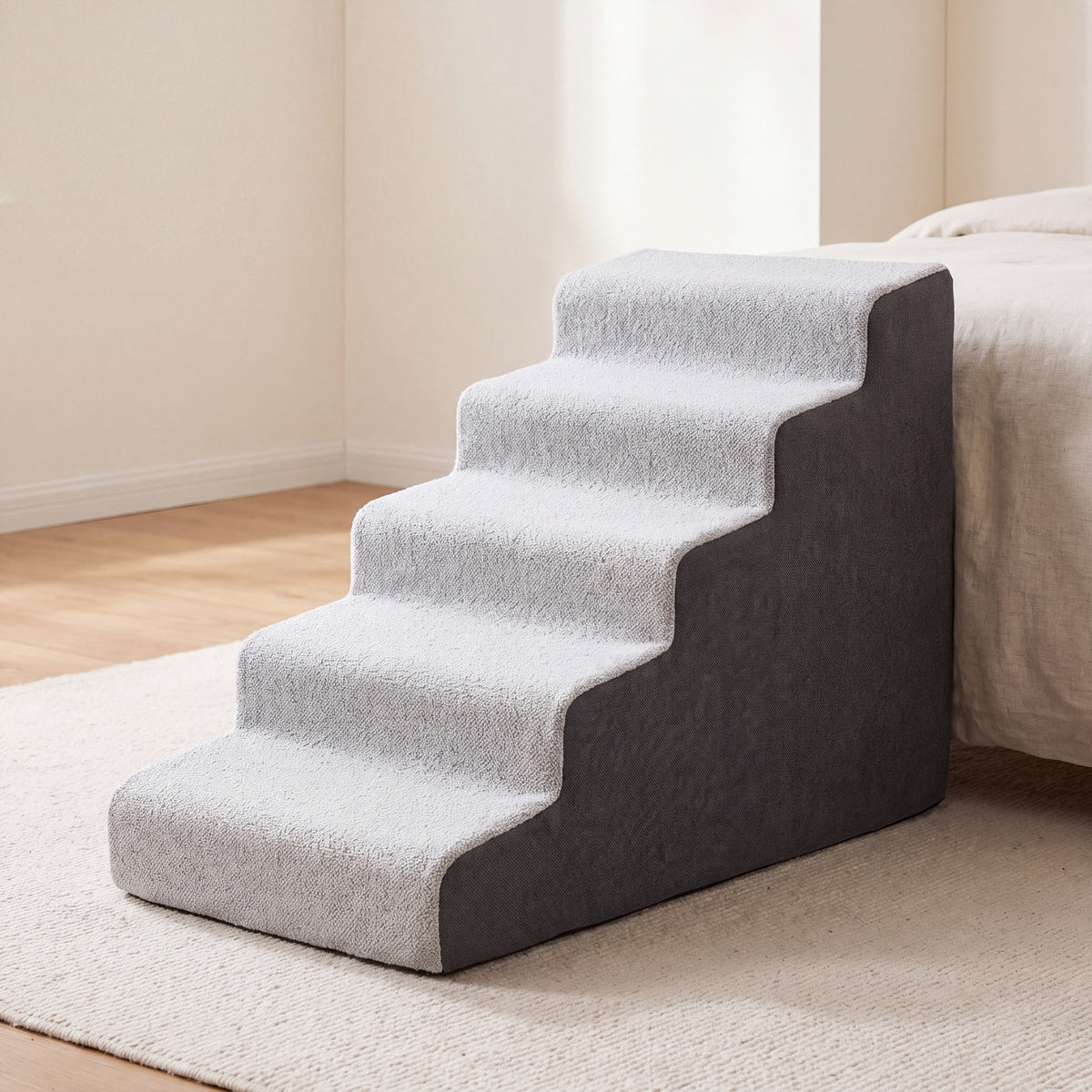 Poplar Foam Dog Steps for Bed, 3 to 5 Steps up to 23.6" Tall — view 4