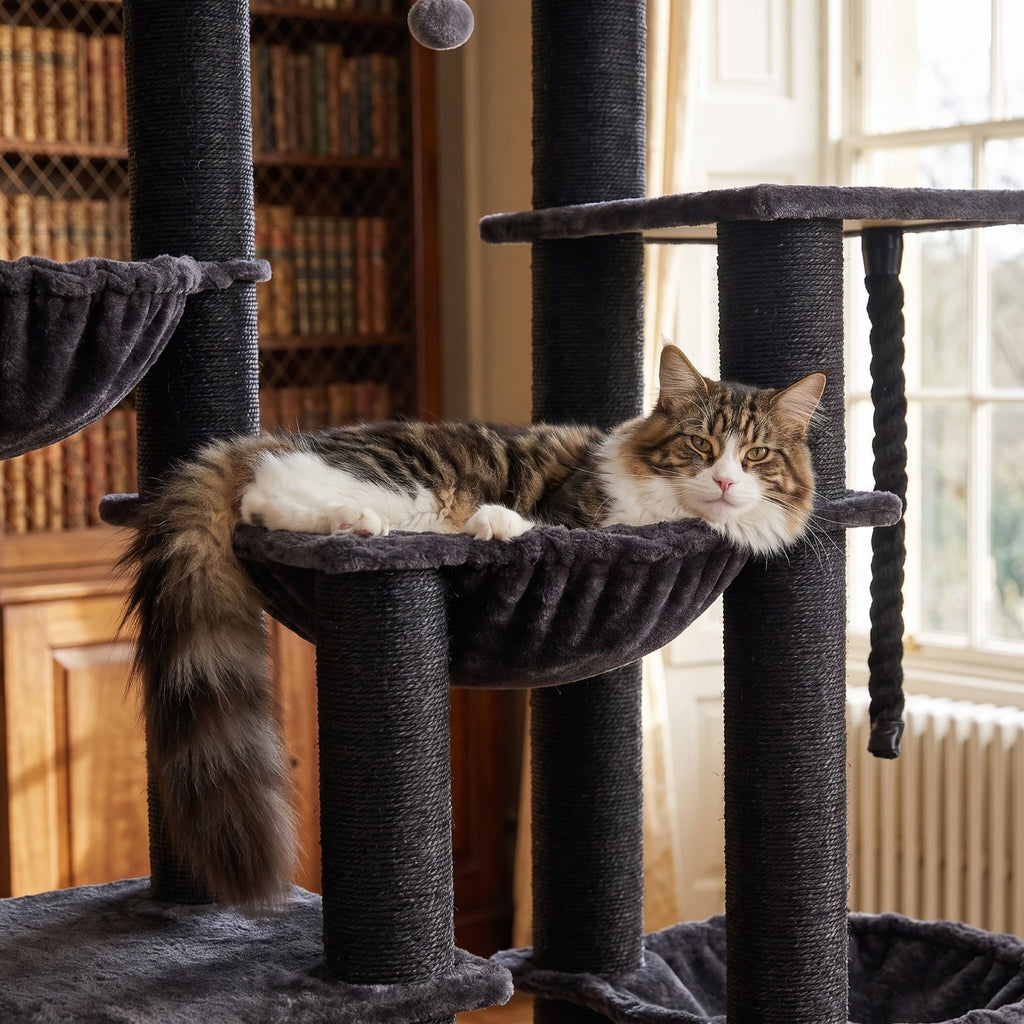 Redwood Large Cat Tree for Big Cats, 67" Tall with 11 Sisal Posts — view 4