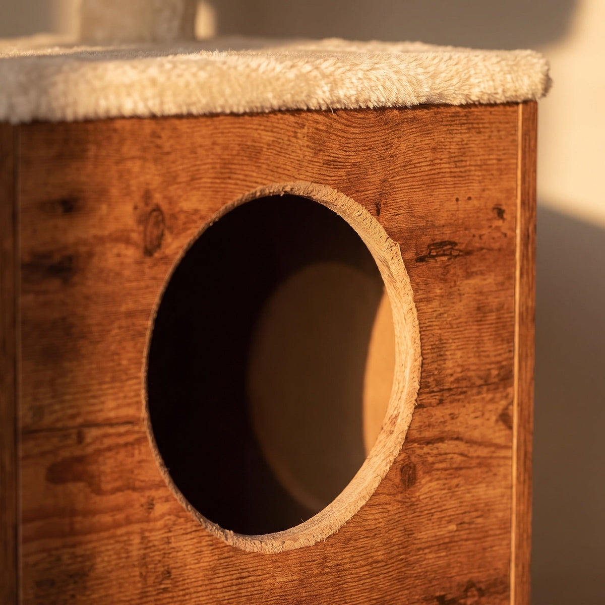 Refuge Cat Tree with Litter Box Enclosure, 55" Tall 2-in-1 Tower — view 4