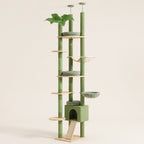 Saguaro Cactus Cat Tree, Floor to Ceiling with Hammock and Condo — view 2