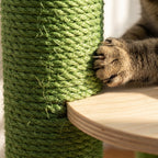 Saguaro Cactus Cat Tree, Floor to Ceiling with Hammock and Condo — view 4