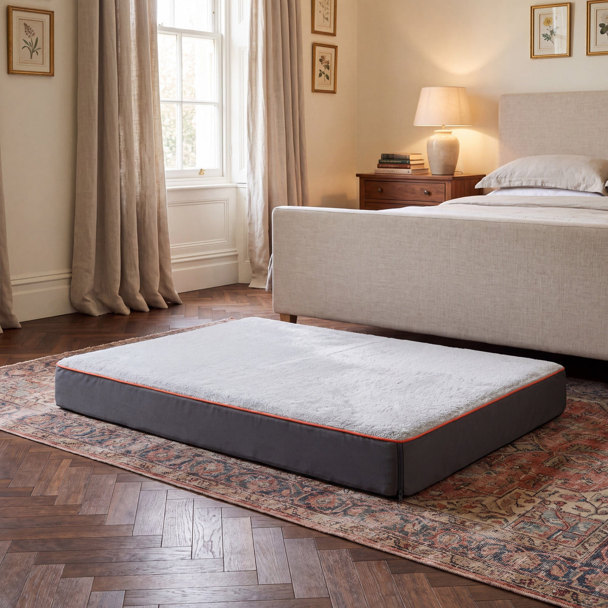 Shore Waterproof Memory Foam Dog Bed, Flat 4" Mattress, 36" to 50" — view 2