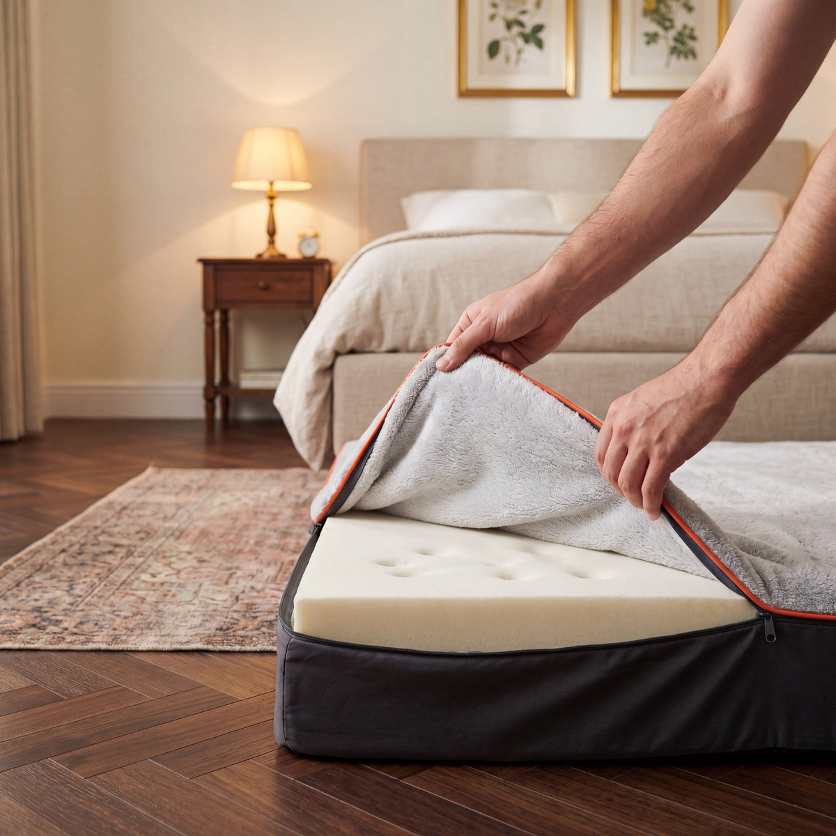Shore Waterproof Memory Foam Dog Bed, Flat 4" Mattress, 36" to 50" — view 6