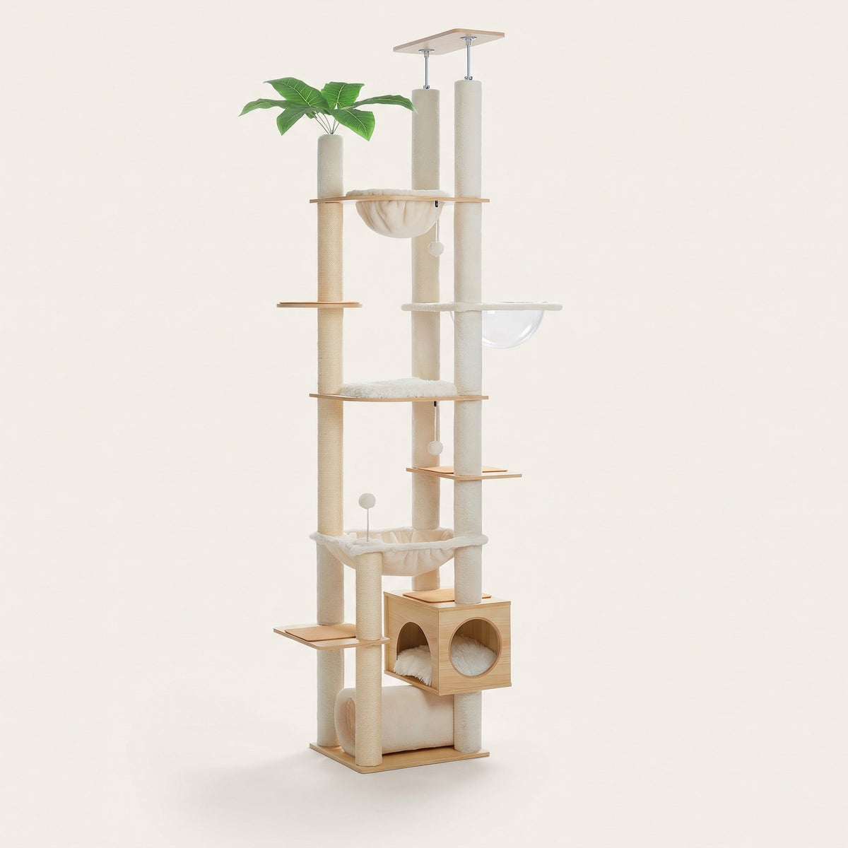 Steeple Floor to Ceiling Cat Tree, Adjustable Tension Post with No Drilling — view 2