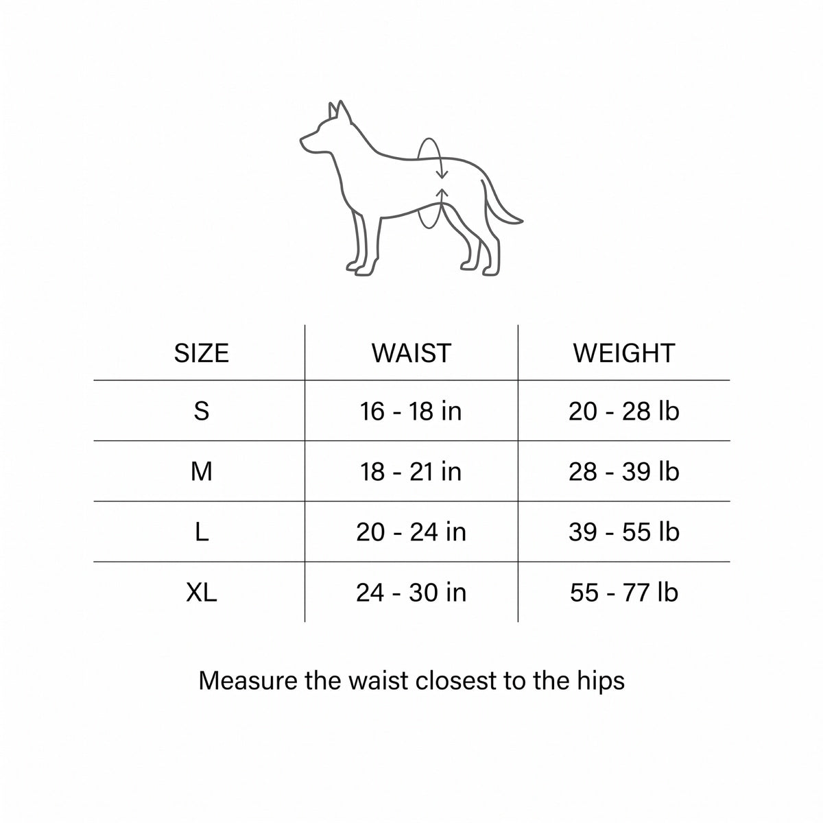 Swift Dog Sling for Back Legs, Padded Handle, 4 Sizes for 20–77 lb — view 5