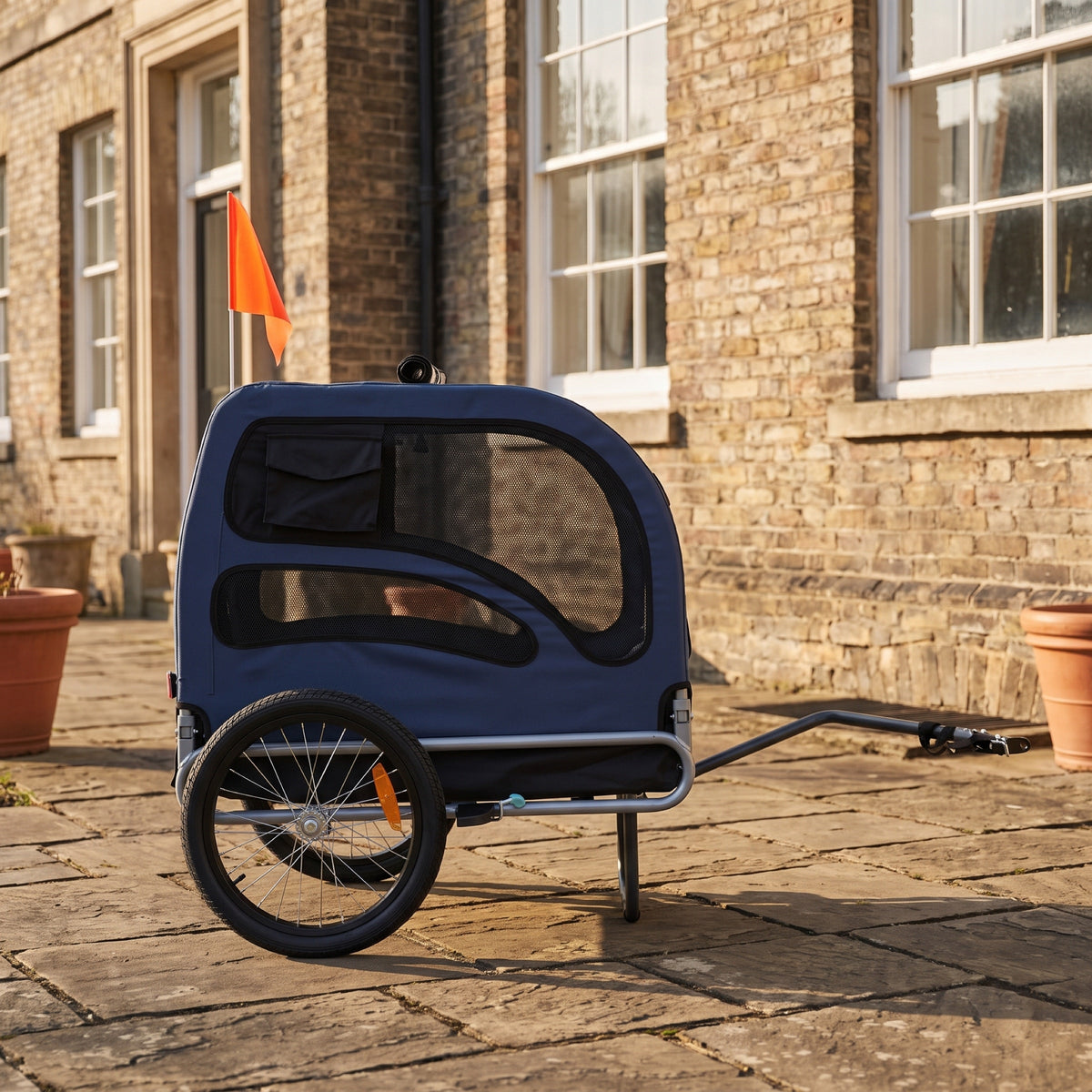 Wayfarer Dog Bike Trailer for Large Dogs, Rated to 100 lb, Walk-In Both Ends — view 2