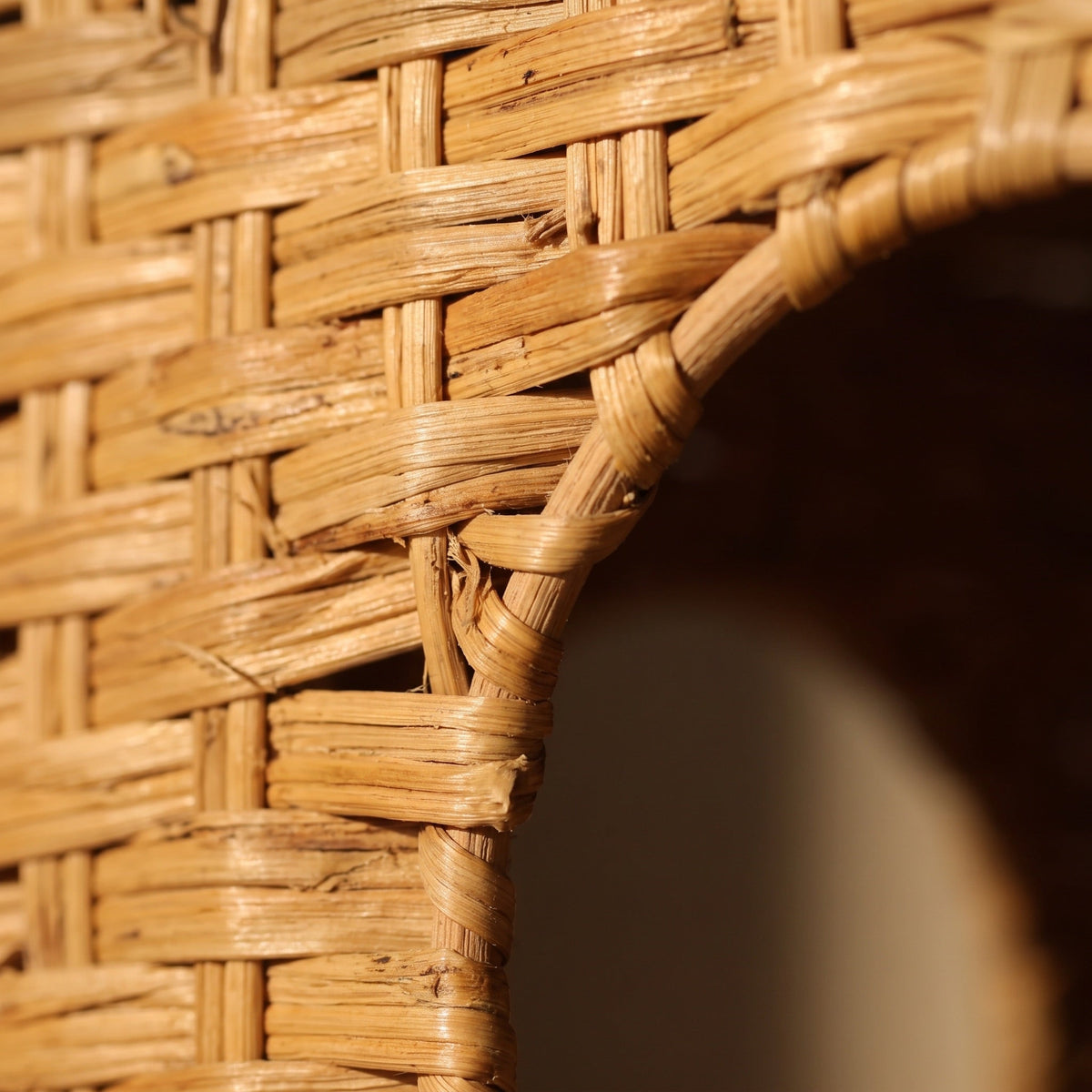 Wicker Rattan Litter Box Enclosure with Flip-Top Lid and Tall Doorway — view 4